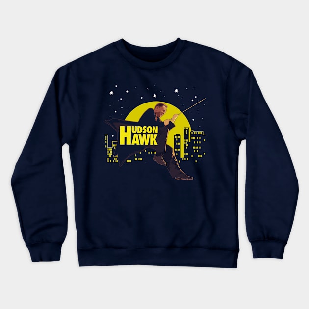 Hudson Hawk Crewneck Sweatshirt by MonkeyKing